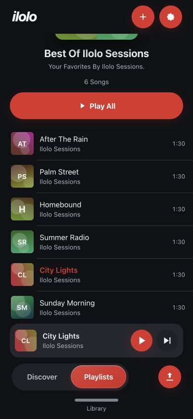 Best Of Ilolo Sessions, an artist playlist in the ilolo! app